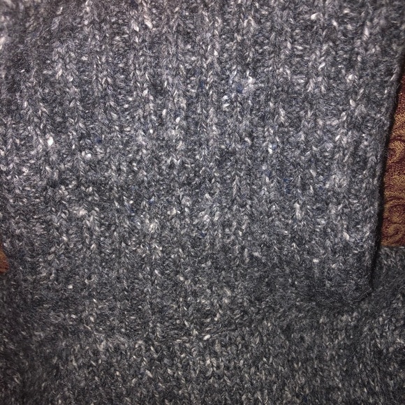 Gray  chunky neck juniors sweater from Mandee - Picture 2 of 5